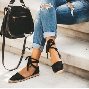 Lace-Up Espadrille Sandals